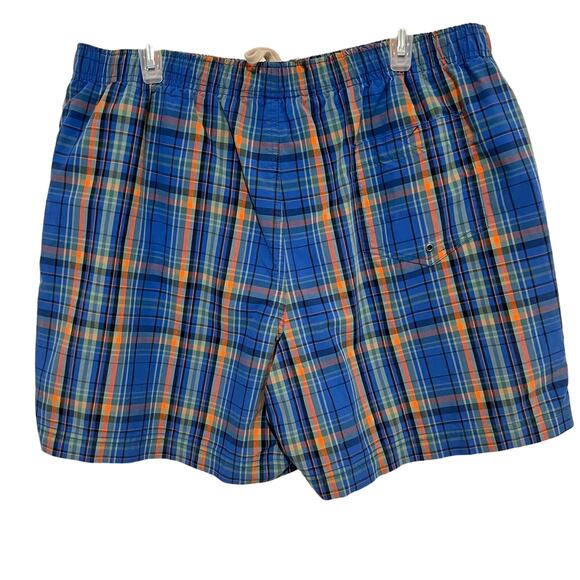 Polo Sport Ralph Lauren Swim Shorts Trunks Men’s XL Lined Plaid Blue Mul… - Picture 2 of 14
